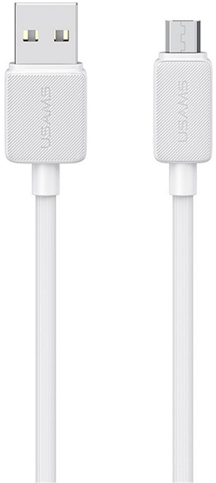 Кабель Usams US-SJ690 micro Striped Data Cable-KY Series 1m Белый SJ690USB02