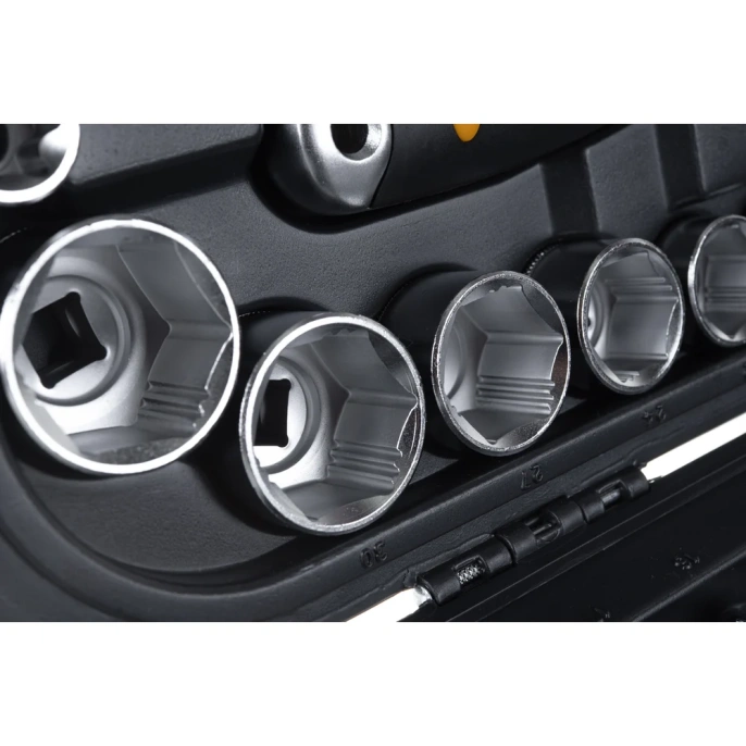 Набор инструментов Inforce 120 предметов 1/2" & 3/8" & 1/4", Сталь Cr-V, Профессиональный, 06-07-20