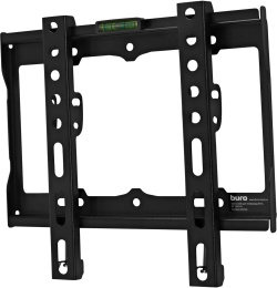 Кронштейн для телевизора Buro FX1S, 15-48", настенный, фиксированный,  черный [bm25a52ff0]