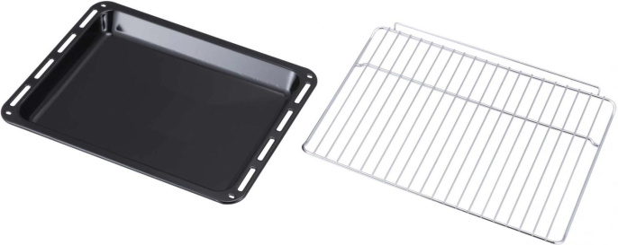 Духовой шкаф электрический EVELUX EO 620 B,  65л,  дверца с 2 стеклами,  черный