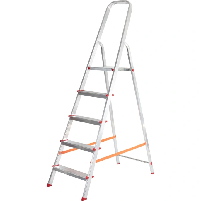 Алюминиевая стремянка REXANT 5 ступенек 12-5042