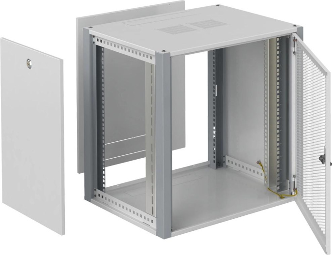 Шкаф коммутационный Sysmatrix WP 6609.730 настенный 9U 600x600мм пер.дв.перфор. 2 бок.пан. 60кг серый 450мм 20кг 450мм IP20 металл