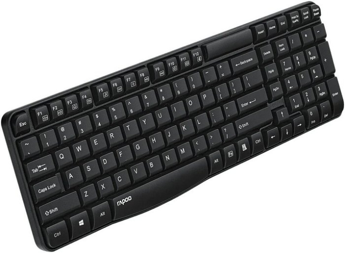 Клавиатура беспроводная RAPOO E1050, цвет - черный 19995