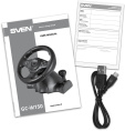 Руль Sven GC-W150 16кноп. с педалями черный
