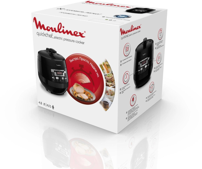 Мультиварка Moulinex Quickchef CE430832 5л 1000Вт черный