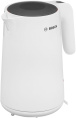 Электрочайник Bosch TWK2M161 (2400 Вт, объем: 1.7 л, подставка с возможностью вращения, материал корпуса: пластик, защита от перегрева, отключение при снятии с базы, автоматическое отключение, цвет: белый)