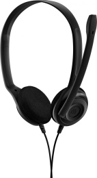Гарнитура EPOS Sennheiser PC 5 Chat,  для контактных центров, накладные,  проводные, черный [1000445]