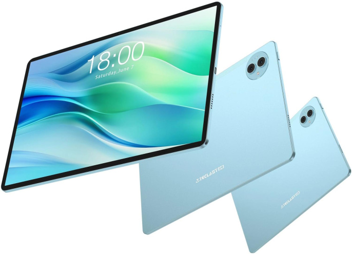 Планшет Teclast P50 Premium Set T606 1.6 8C RAM6Gb ROM128Gb 11" IPS 1280x800 4G 1Sim Android 14 голубой 13Mpix 5Mpix BT WiFi microSD 1Tb 8000mAh