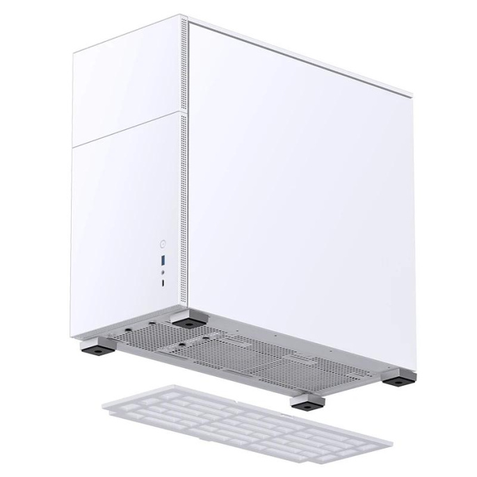 Корпус JONSBO D41 STD, Midi-Tower, TG, no fan, 1xUSB-A 3.2 + 1xUSB-C 3.2, ATX, mATX White D41 STD White