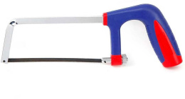 Ножовка WorkPro WP215036 150мм алюминиевая, по металлу, сбалансированная рама, прочная металлическая рама, эргономичная ручка из двух материалов, пильный диск диаметром 6 дюймов 152 мм