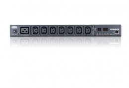 ATEN PE5208G-ATA-G Устройство распределения питания, без управления, 16A, 3.68kW, 8 портов, 1 банк, IP доступ, ввод C20, 7*C13+1*C19;монитор. V / A / кВт / кВт·ч по устройству;без шнуров