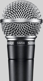 Микрофон проводной SHURE SM58-LCE черный/серебристый