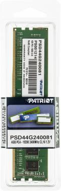 Оперативная память Patriot SL DDR4 DIMM 4GB 2400MHz CL17 1*4GB 17-17-17-39 1.2V PSD44G240081