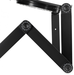 Стол для ноутбука Buro BU-803, с регулировкой высоты, металл, черный