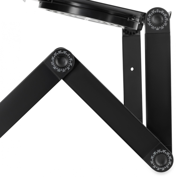 Стол для ноутбука Buro BU-803, с регулировкой высоты, металл, черный