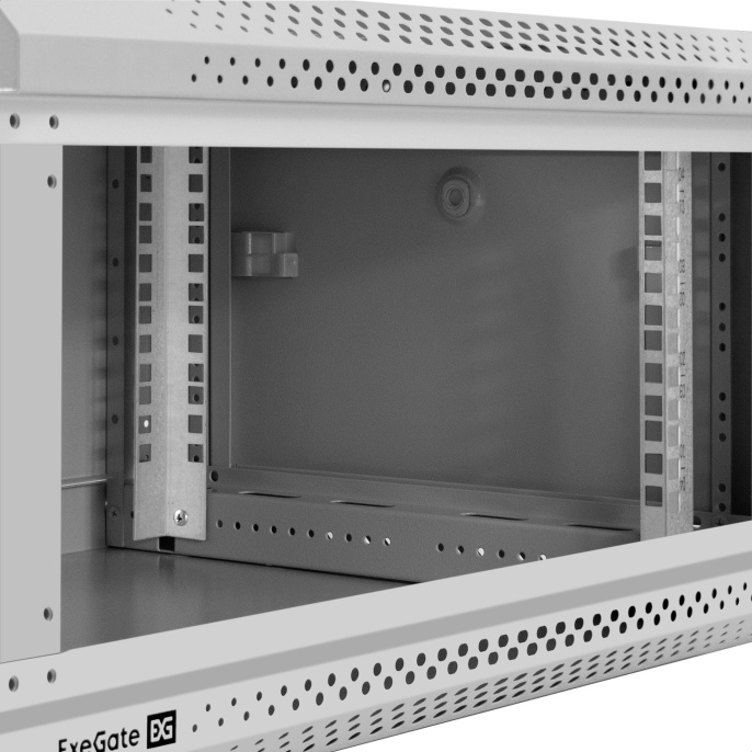 Шкаф телекоммуникационный 19" настенный 4U ExeGate EC-WM-4U.450.M.GREY 19”, 4U, 600x450x280mm ШхГхВ , передняя дверь металл, съемные боковые панели, пыле- и влагозащита IP23, светло-серый RAL 7035 EX300253RUS