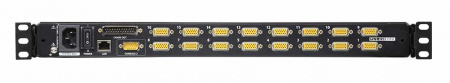 KVM консоль ATEN 17" 1-Local/Remote Share Access 16-Port PS/2-USB VGA Single Rail LCD KVM over IP switch CL5716IM-ATA-RG
