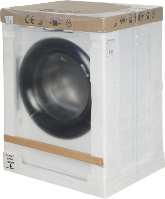 Стиральная машина узкая HAIER HW60-BP12919B, с фронтальной загрузкой, 6кг, 1200об/мин, с паром, инверторная