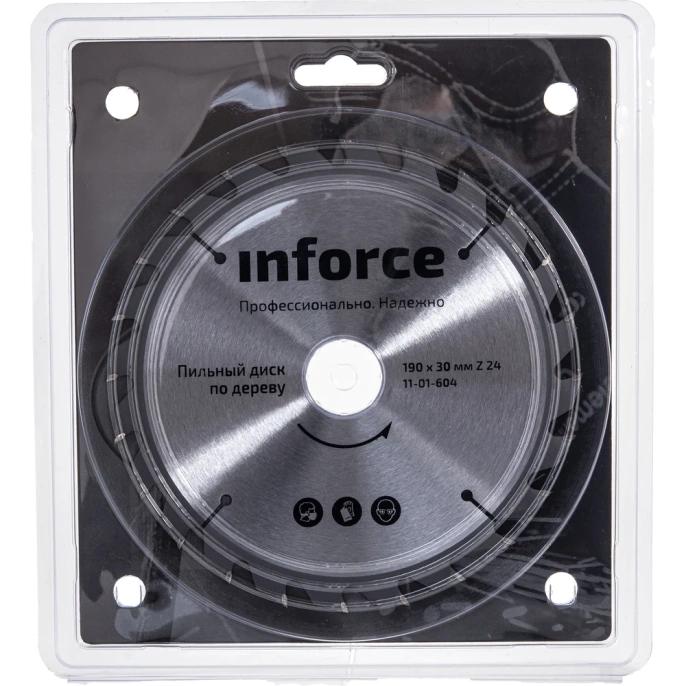 Диск пильный по дереву (190х30х1,4 мм; 24Z) Inforce 11-01-604