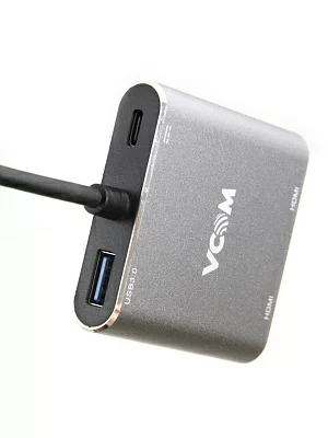 VCOM CU450 Кабель-адаптер USB3.1 Type-CM-- 2*HDMI+USB3.0+PD charging