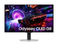 Монитор Samsung 32" Odyssey OLED G8 G81SF S32FG812SI OLED 16:9 3840x2160x240Hz 0,03ms 260cd 1М:1 1,07 млрд 178/178 DP; HDMI; USB3.2 Gen1 x2 Tilt Swiv HAS Pivot БП внешн VESA Silver (LS32FG812SIXCI)