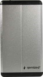 Внешний корпус 2.5" Gembird USB 3.0 SATA металл серебро EE2-U3S-2-S