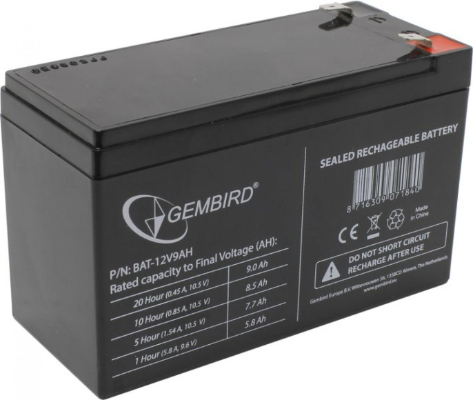 Аккумулятор для Источников Бесперебойного Питания Energenie BAT-12V9AH {08541}