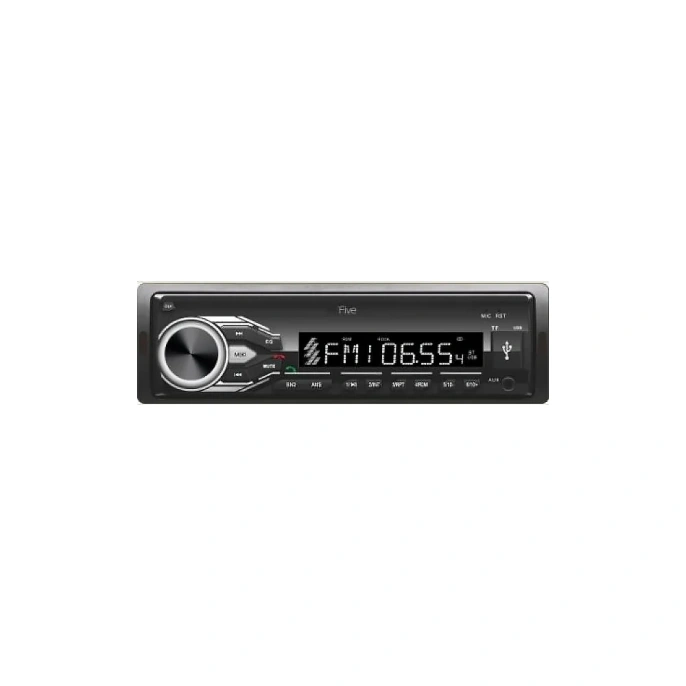 Автомагнитола FIVE 1din, белая, Bluetooth, USB, AUX, SD, FM, 4х50 F22W