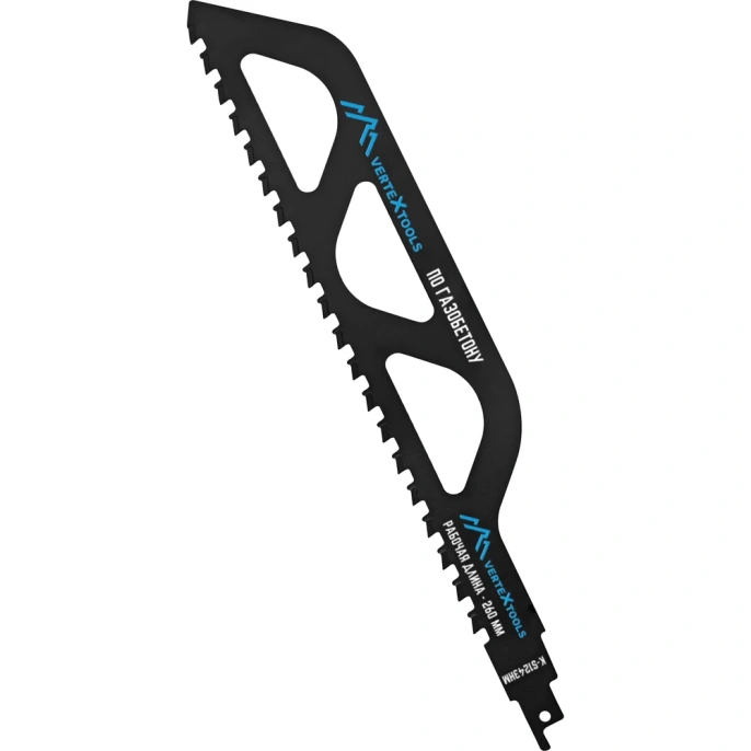 Полотно для сабельной электроножовки по газобетону 305 мм vertextools K-S1243HM