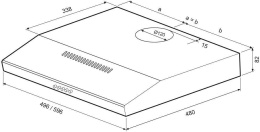 Вытяжка козырьковая Krona Ermina 500 слоновая кость управление: кнопочное 1 мотор КА-00001056
