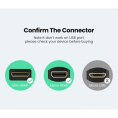 Кабель-адаптер UGREEN 20134 Micro HDMI Male to HDMI Female Adapter Cable. Длина 22 см. Цвет: черный (20134_)