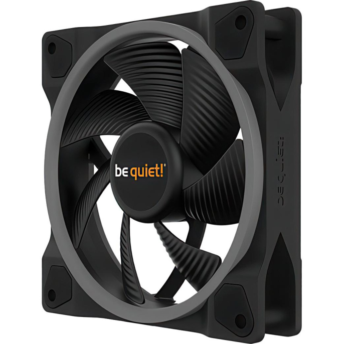 Кулер для корпуса Case Cooler be quiet! LIGHT WINGS 120mm PWM 120x120x25mm, 4-pin PWM, ARGB, 41.5CFM, 20.6dBA, 1700RPM, Black BL072
