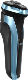 Бритва роторная Hyundai H-SH8088 реж.эл.:3 питан.:аккум. голубой/черный