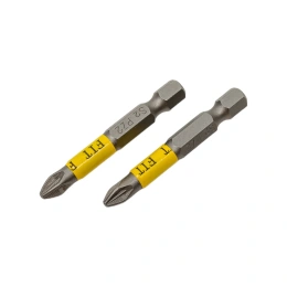 Биты кованые Профи односторонние (2 шт; PZ2; 50 мм; сталь S2) FIT 57515