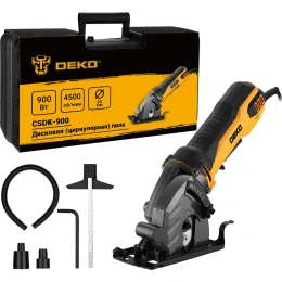 Дисковая (циркулярная) пила DEKO CSDK-900 в кейсе, 900Вт, 85мм диск 085-1154