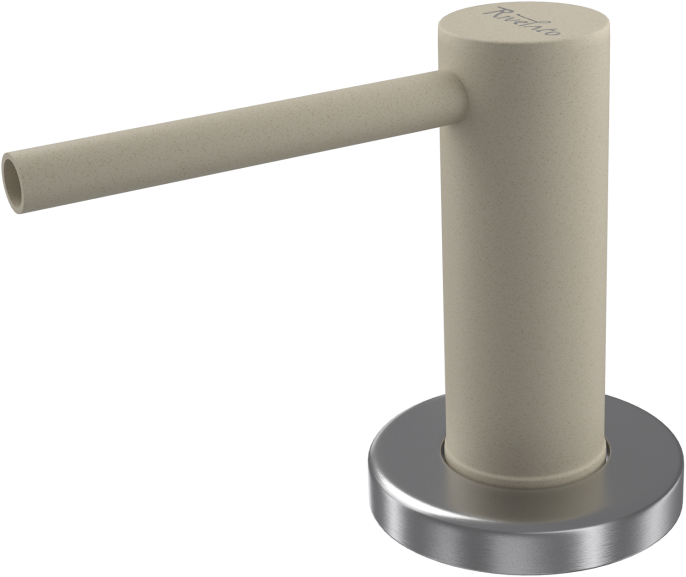 Дозатор RIVELATO, объем емкости для жидкого мыла 250 мл, отверстие для монтажа d-35 мм, цвет темно-бежевый RD-500 beige scuro