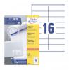 Этикетки Avery Zweckform 3423, A4, универсальная, 100л, 70г/м2, белый, 35мм х 105мм, 16шт, покрытие матовое