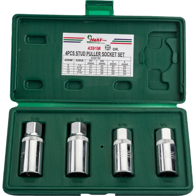 Набор шпильковертов Hans 4391M