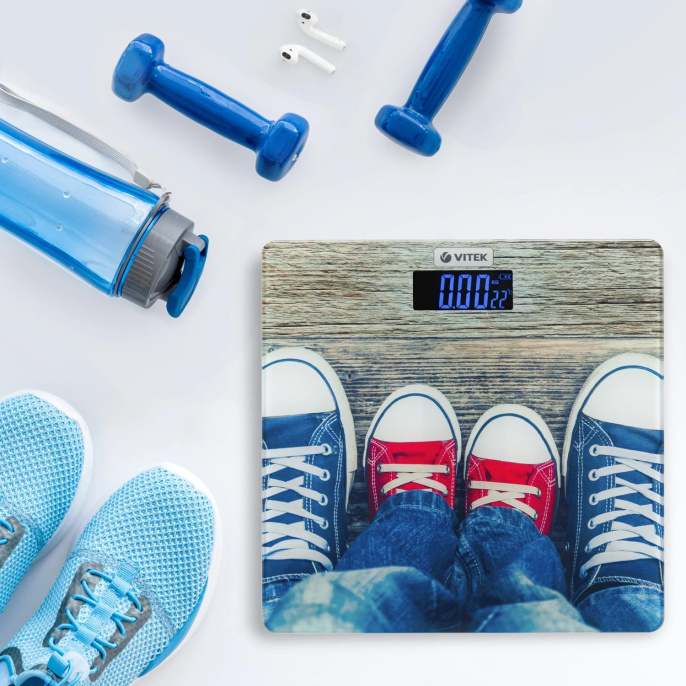 Напольные весы Vitek VT-8070, до 180кг, цвет: рисунок