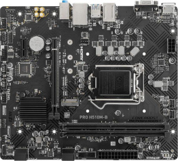 Материнская плата MSI PRO H510M-B 10Gen only , LGA 1200, Intel H470, mATX, Ret