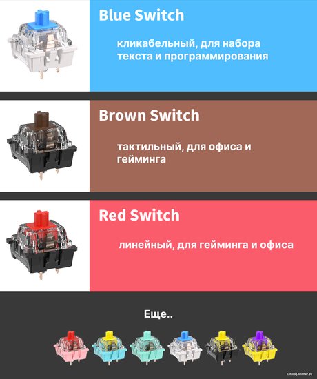 Клавиатура Royal Kludge RK-R87 White/Gray/Red белый/серый/красный, механическая, проводная, горячая замена клавиш, подсветка RGB, красные свичи