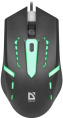 Мышь проводная DEFENDER Flash (Вспышка) MB-600L черный (USB, 1200dpi, 4but) (52600)
