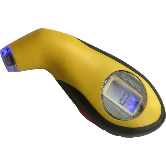 Шинный манометр TopAuto цифровой та-105, led-подсветка вентиля и дисплея, до 10 атм 14621