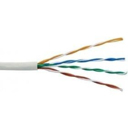 Кабель EXEGATE UTP4-C5e-CCA-S26-IN-PVC-GY-305 UTP 4 UTP, кат.5E, 305м, 4 пары, 26AWG,  алюминий омедненный,  одножильный,  серый