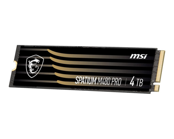 SSD жесткий диск PCIE 4.0 NVME M.2 1TB SPATIUM M480 PRO 1TB MSI S78-440L1G0-P83