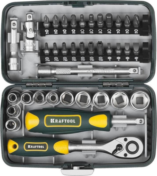 Универсальный набор инструмента KRAFTOOL Universal-38 1/4" 38 предметов 27970-H38