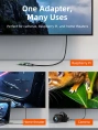 Адаптер CABLETIME CP45G (CT-CHF8K-AG) 8K Mini HDMI/HDMI «папа-мама» - алюминий + корпус из ПВХ