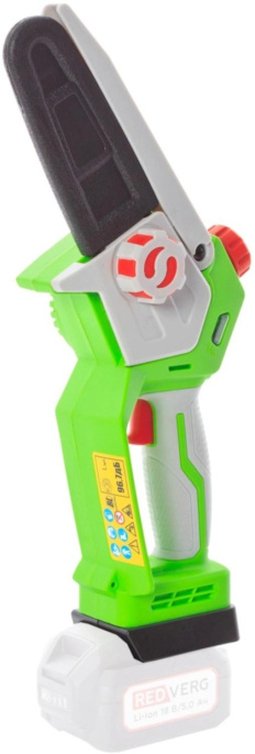 Аккумулятоная цепная пила RedVerg RD-C18BL/U дл.шины:5" 12.7cm