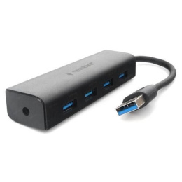 Концентратор USB 3.0 Gembird UHB-C354, 4 порта, с доп питанием