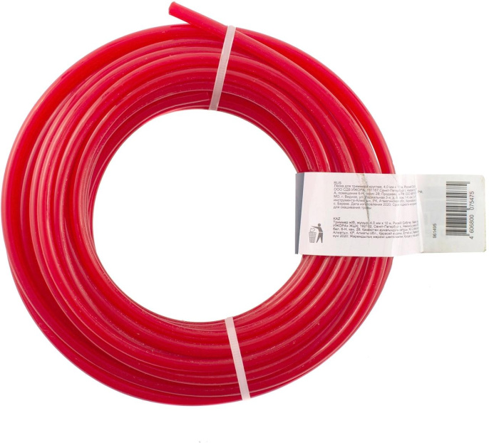 Леска для садовых триммеров СИБРТЕХ 961495,  4мм, 10м